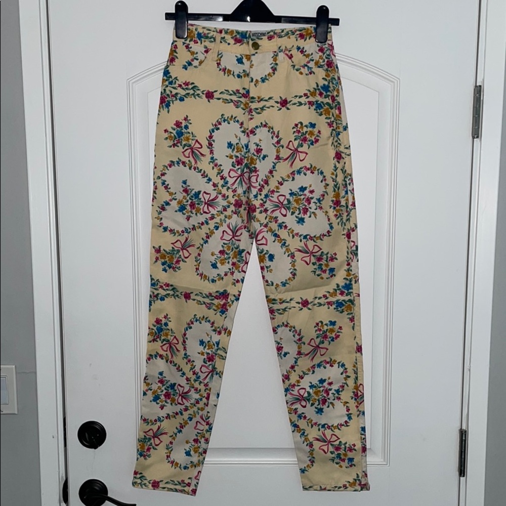 Moschino Floral Print Jeans